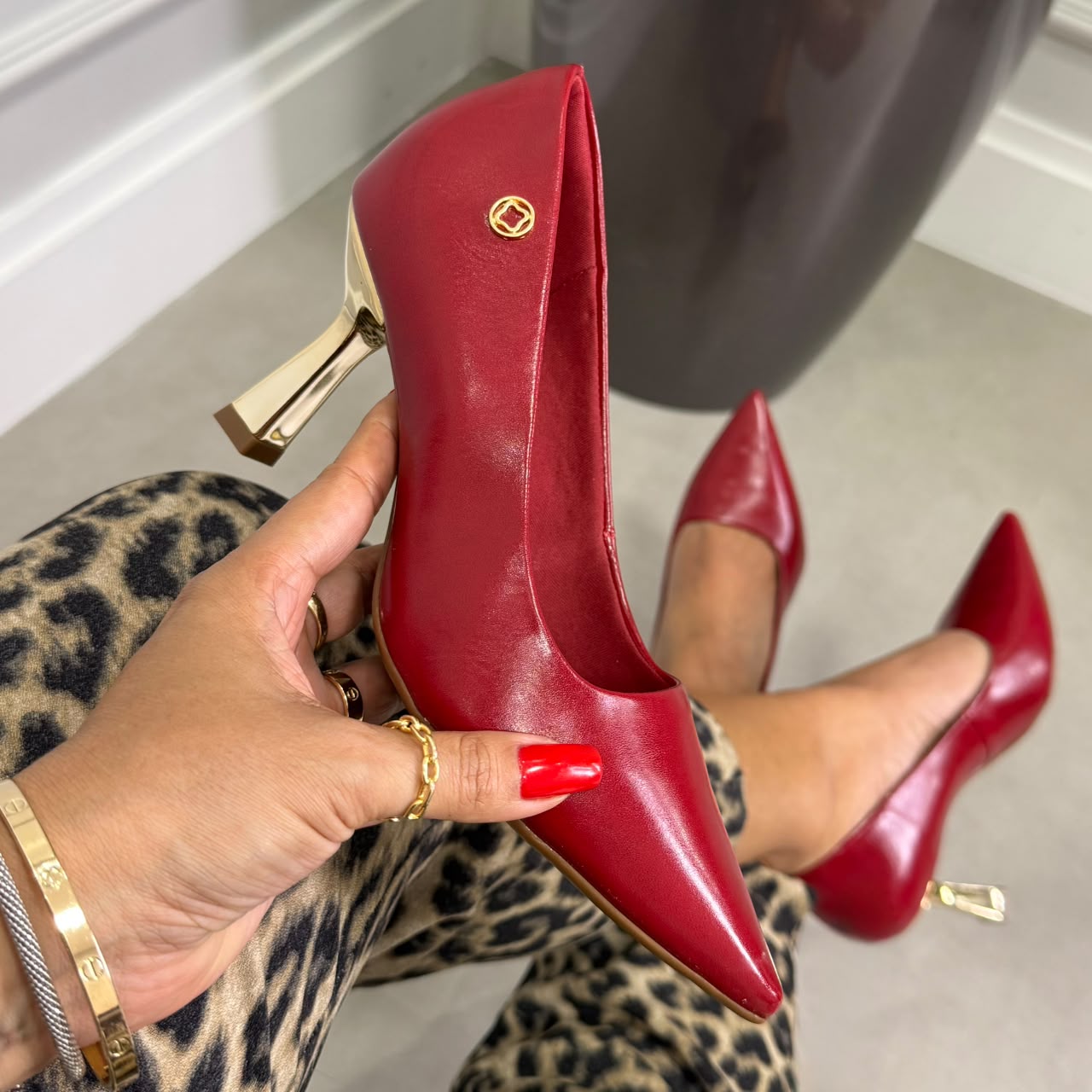 SCARPIN BEBECÊ 7041728 VERMELHO