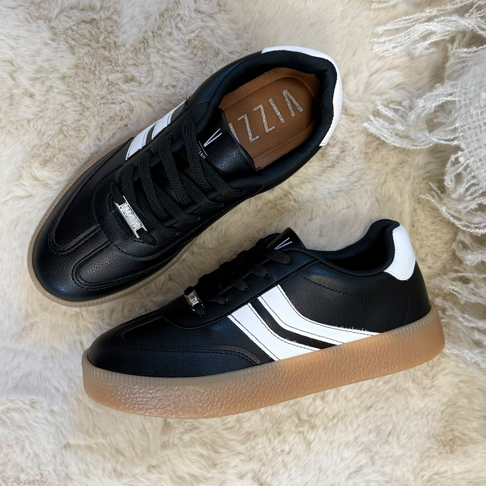 TÊNIS VIZZANO 1444100 PRETO BRANCO
