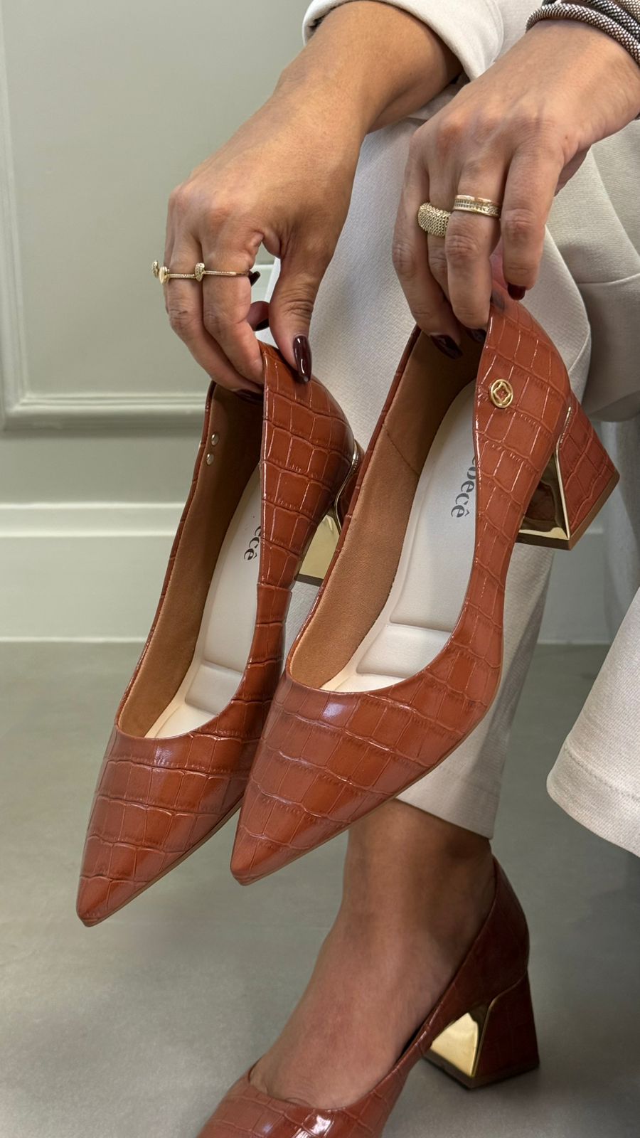 SCARPIN BEBECÊ 3862605 CARAMELO