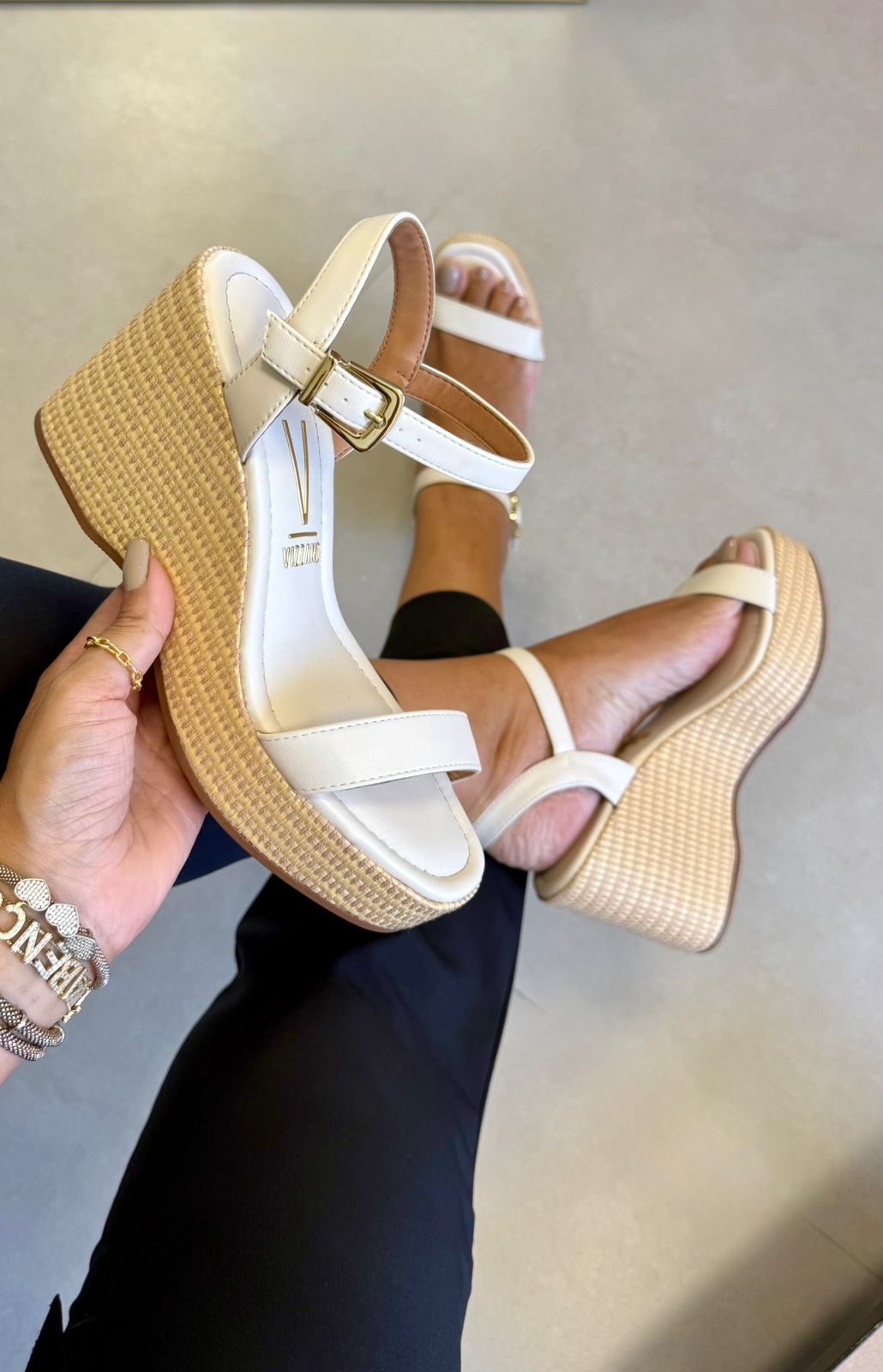 SANDÁLIA VIZZANO ANABELA 6575101 OFF WHITE